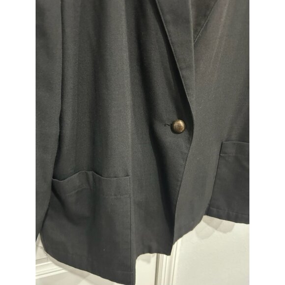 Sag Harbor Single Button Blazer Jacket Black Sz 20W Career Professional Office - Picture 4 of 9